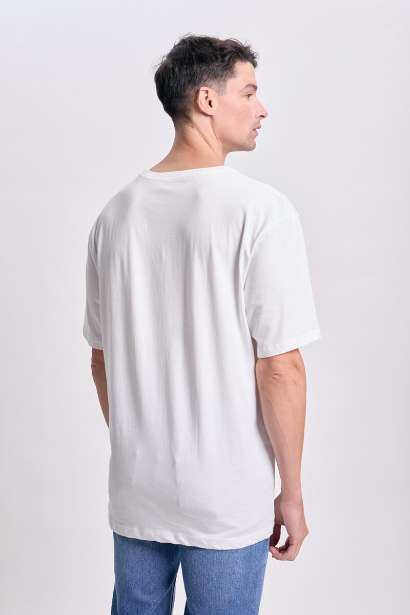 Remera oversize Planeta Blanco