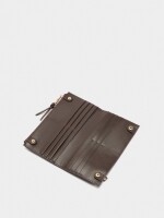 Cartera De Piel Estampado Animal violeta