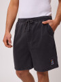 SHORT FELPA KUINO RUSTY Negro