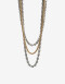 Collares Largos Metal Collar Largo Mix Cadenas - Plateado Rodio