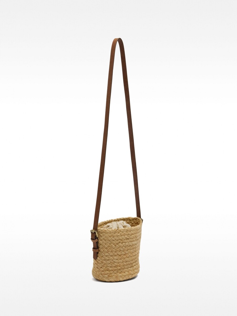Bolso Bombonera De Yute natural