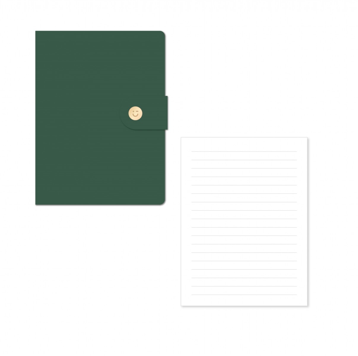 Cuaderno cuerina B6 - verde 