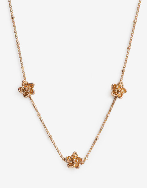 Collares Cortos Metal Collar Corto Metal Bañado En Oro - Dorado