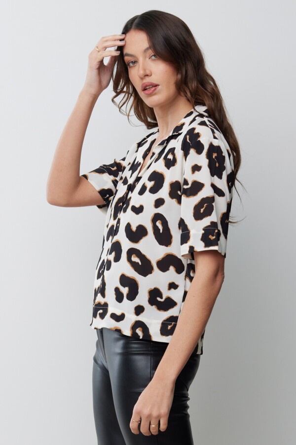 Camisa Animal Print CRUDO/MULTI