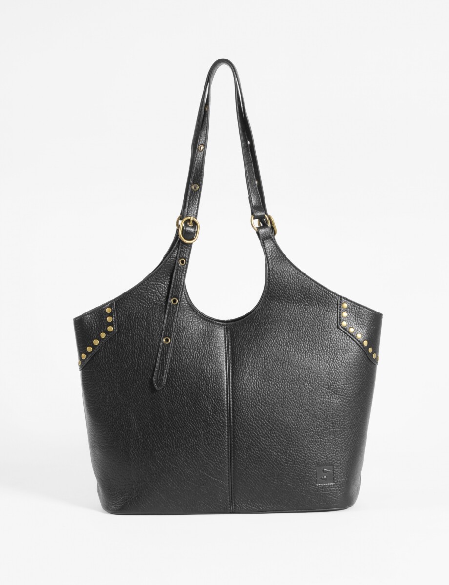 Shopper tachas antique - negro 