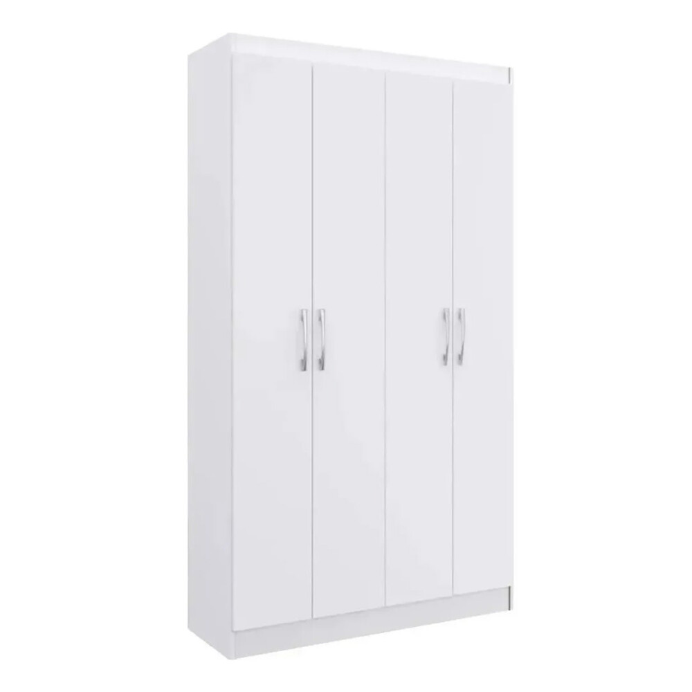 Ropero 4 puertas / Gran cantidad de estantes BLANCO