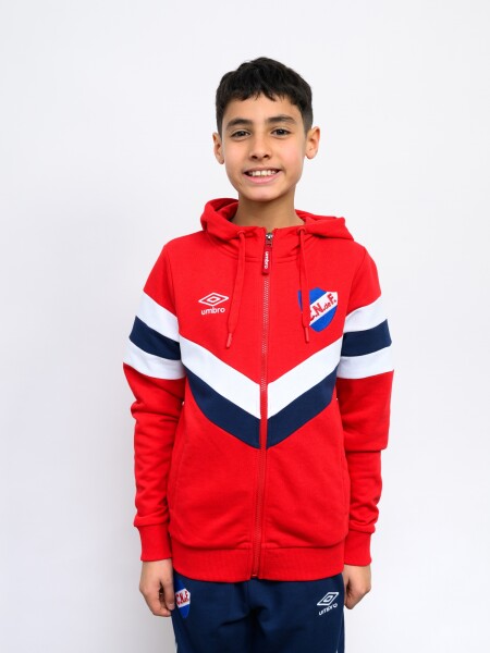 CAMPERA CREW Nacional Junior Rojo, Azul Marino, Blanco