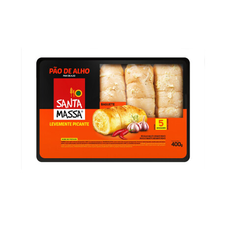 Pan De Ajo Santa Massa Ligeramente Picante 400 Grs Pan De Ajo Santa Massa Ligeramente Picante 400 Grs