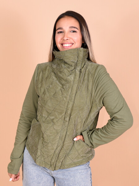 CAMPERA BIKER NORUEGA VERDE