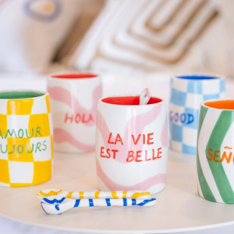 VC-QR Vaso De Cerámica 10cm Marca Que Rico - Amour