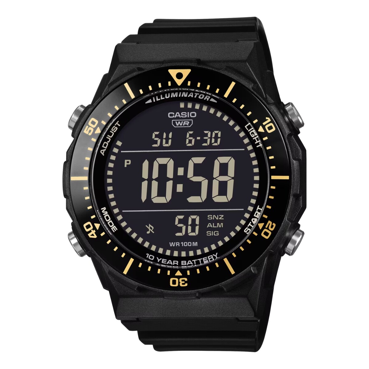 Reloj CASIO AE1700H-1BVDF Resina Negro Esfera 47mm 