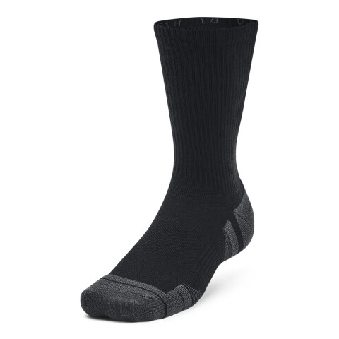 UA Performance Tech 3pk Crew-WHT BLK-001