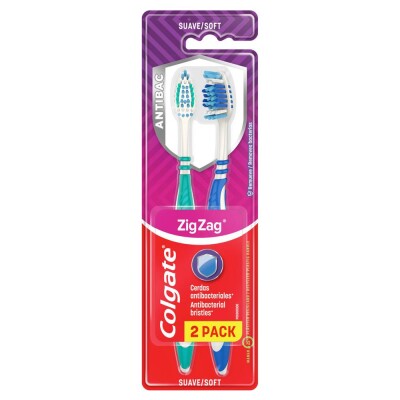 Cepillo Dental Colgate Zig Zag Suave 2x1 Cepillo Dental Colgate Zig Zag Suave 2x1