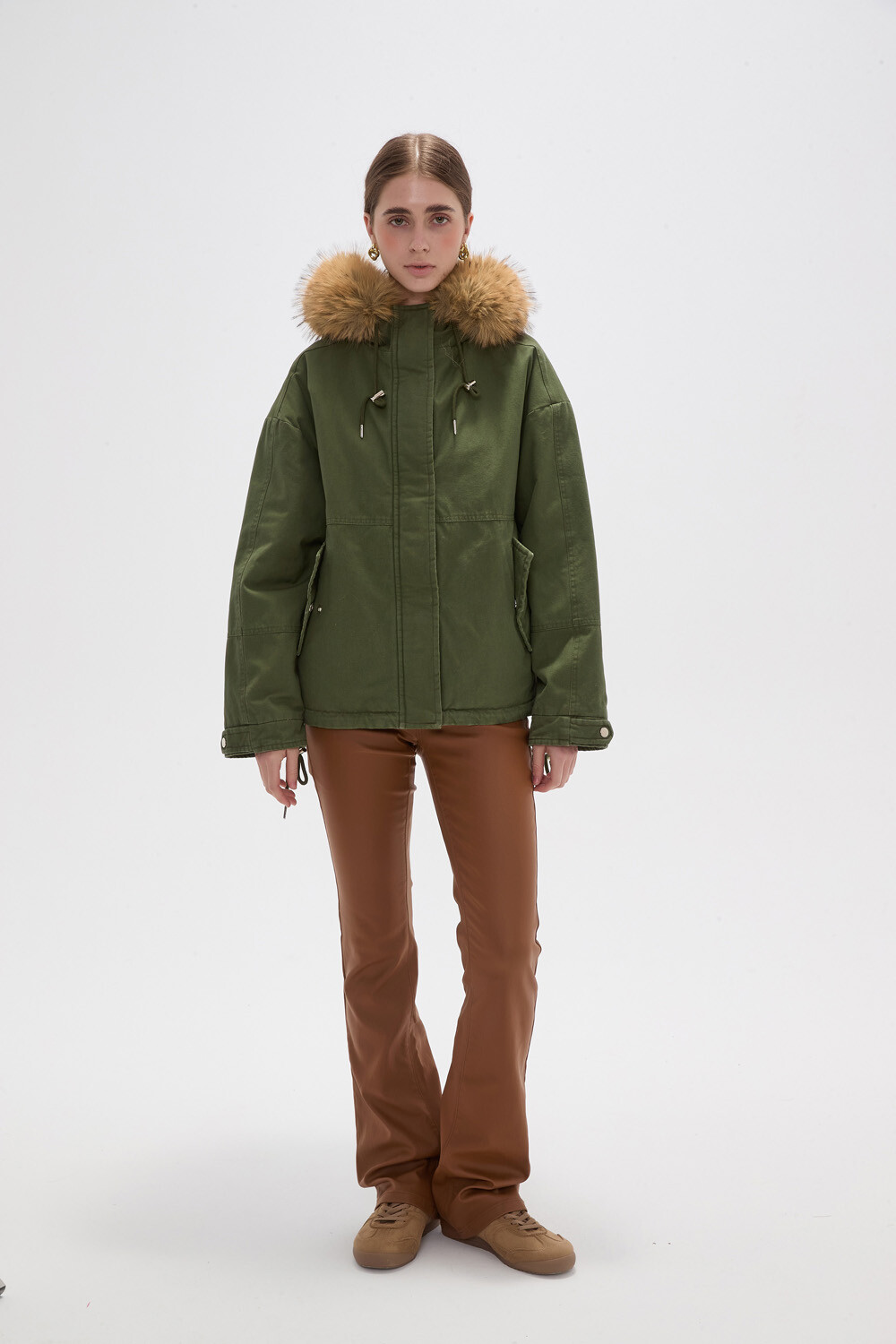 Campera Miren Verde Oliva Oscuro