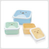 Set x3 tupper animales BUBA osito celeste