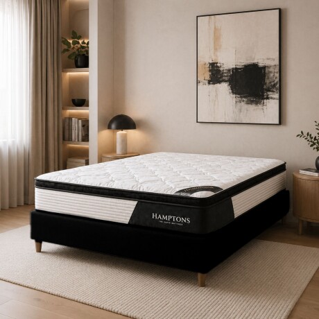 Sommier Queen Hamptons Cobalt Smart Box Negro