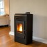 Calefactor Selma a pellet WiFi - con Kit de techo 8kW Negro