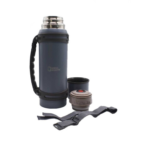 Termo National Geographic Con Asa 1.5 Lts Gris