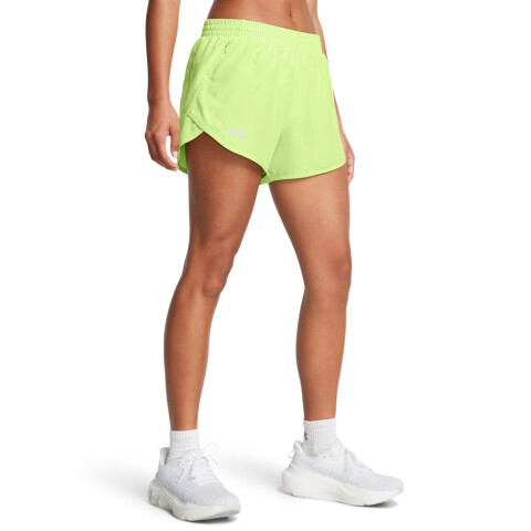 UA Fly By 3'' Shorts-RED GRN-304