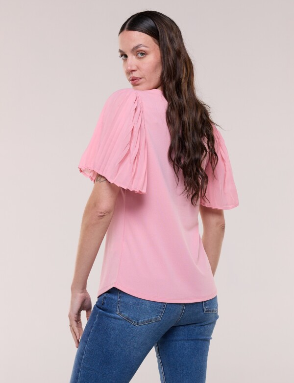 Blusa Manga Plisada ROSA