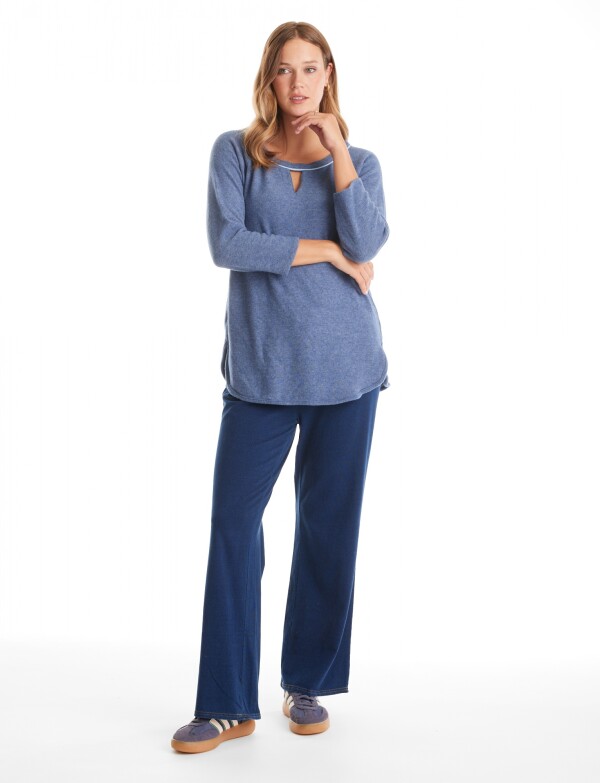 Buzo Soft Keyhole AZUL