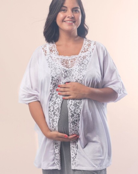 Bata Larga Tamara Blanco