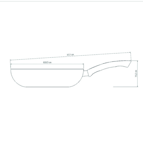 Sartén hondo modelo "PARIS" Ø28cm TR5604