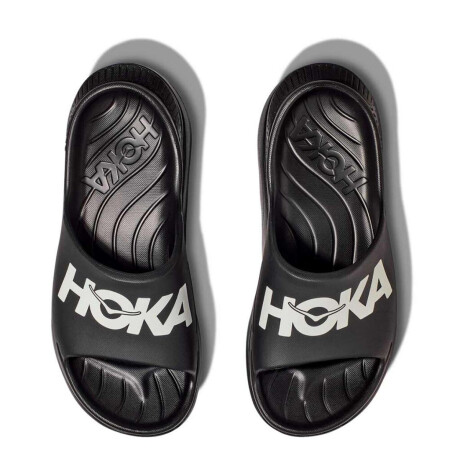 Hoka Ora Athletic Slide Sandalia Para Mujer Negro-Blanco