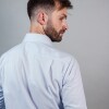 CAMISA LUXURY Celeste espigado