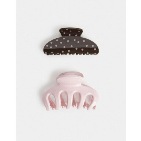 Set De Broches Combinacion Bicolor