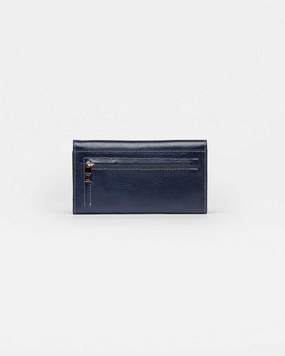 Billetera Dalia en cuero liso satinado Marine Blue