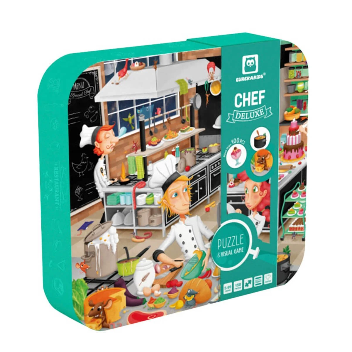 Puzzle de observación Chef Deluxe 150 piezas Eureka Kids 