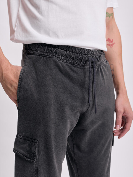 Pantalón deportivo cargo jogger Negro