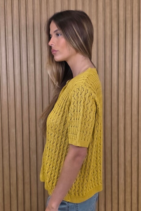 Cardigan Mora Pistacho