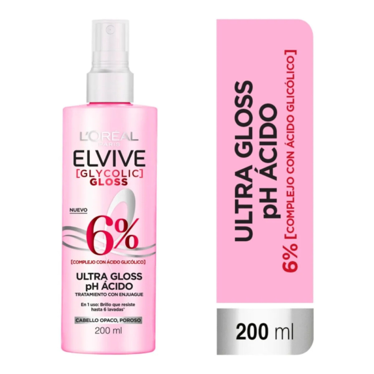 Tratamiento Para Cabello L'Oréal Paris Glycolic Gloss Ultra Gloss 200ml 