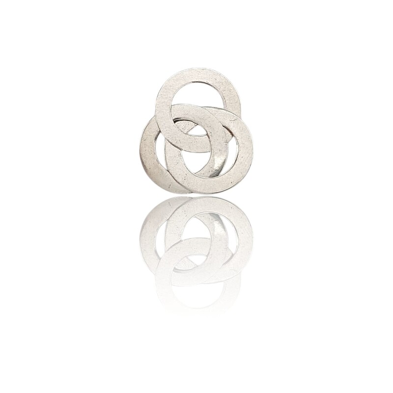 Dije aro ruso triple- Plata 925 - Sin piedra-CP4619 sinpiedra