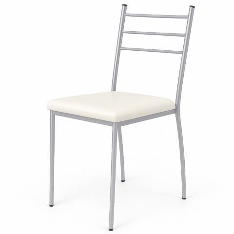 Silla Gitana Acolchonada Con Hierro, Soportan 150 Kg BLANCO