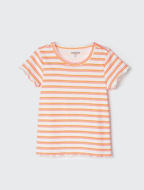 BLUSA INFANTIL ESTAMPADA NARANJA