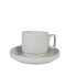 Taza Café c/plato Ceramica Blanca 7.7*7cm Unica