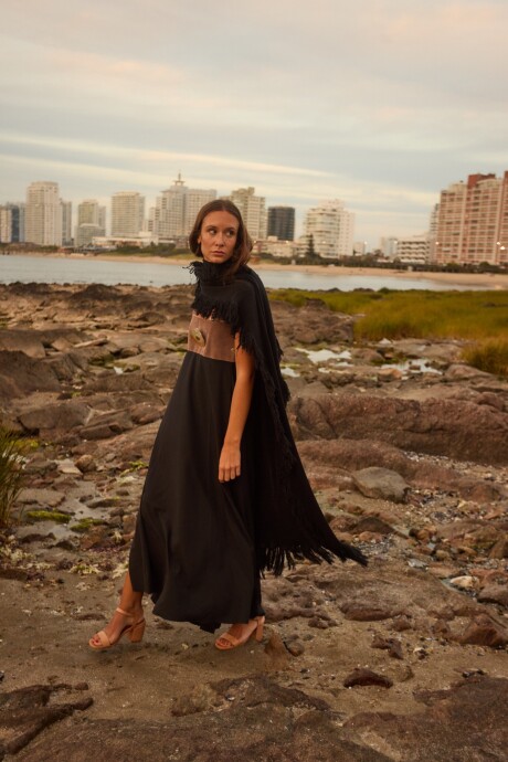 Fajón de Nácar Dress Chocolate / Negro