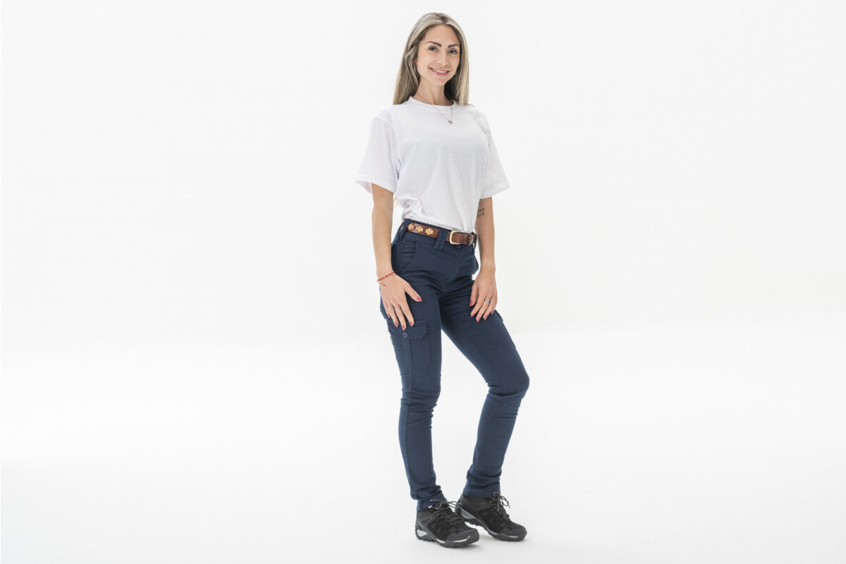 PANTALON URBANO MUJER FLEX Azul