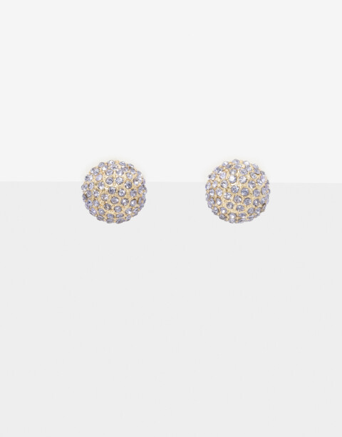 Aros Pasantes Strass Aro Pasante De Strass - Violeta Lila