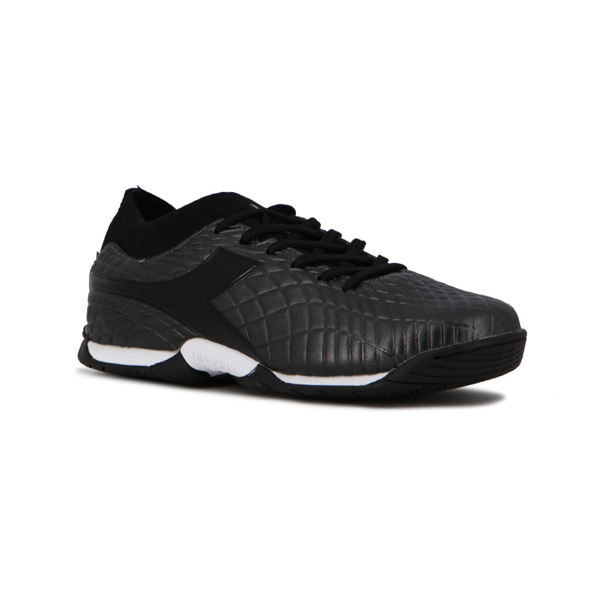 Zapato Fútbol Indoor Diadora Spot Teen - Negro-negro 