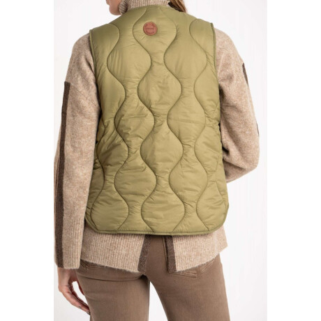 Chaleco Capitoneado Reversible Oliva