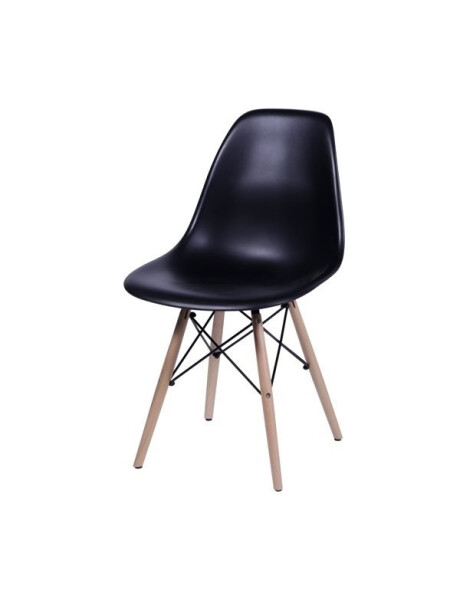 SILLA EAMES COMEDOR CON BASE EN MADERA NEGRA SILLA EAMES COMEDOR CON BASE EN MADERA NEGRA