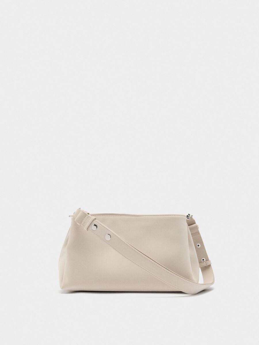 Bolso De Hombro Con Textura Suave crudo