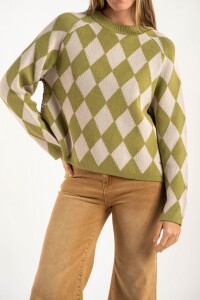 Sweater Rombos Oliva