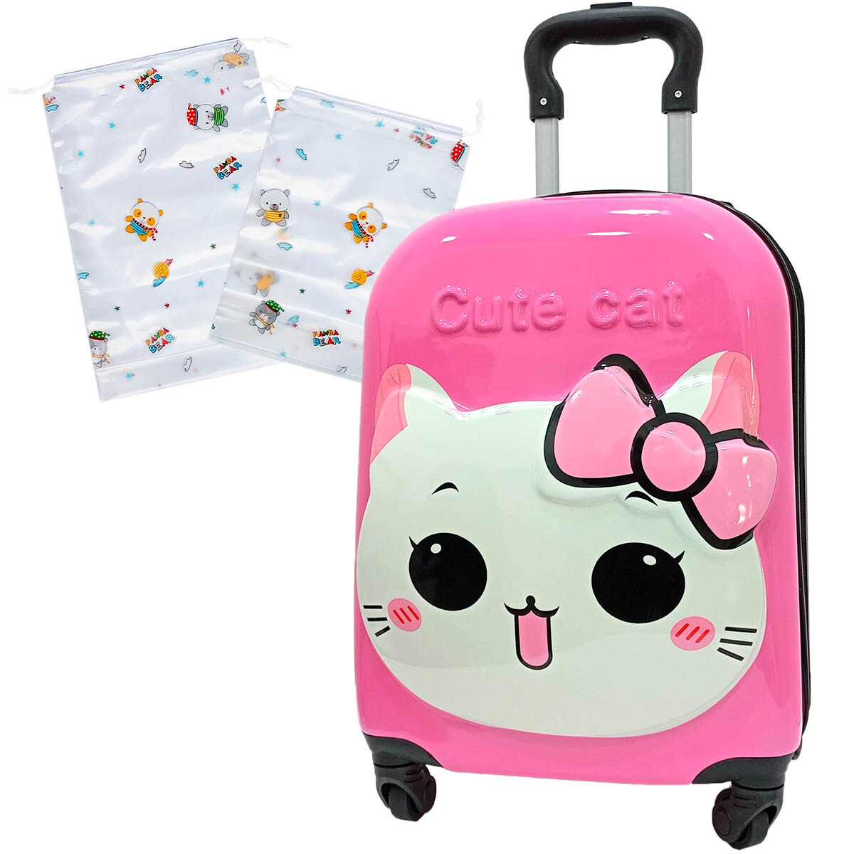 Valija Infantil C/set Organizador De Viaje Animales - Val002001-cat 