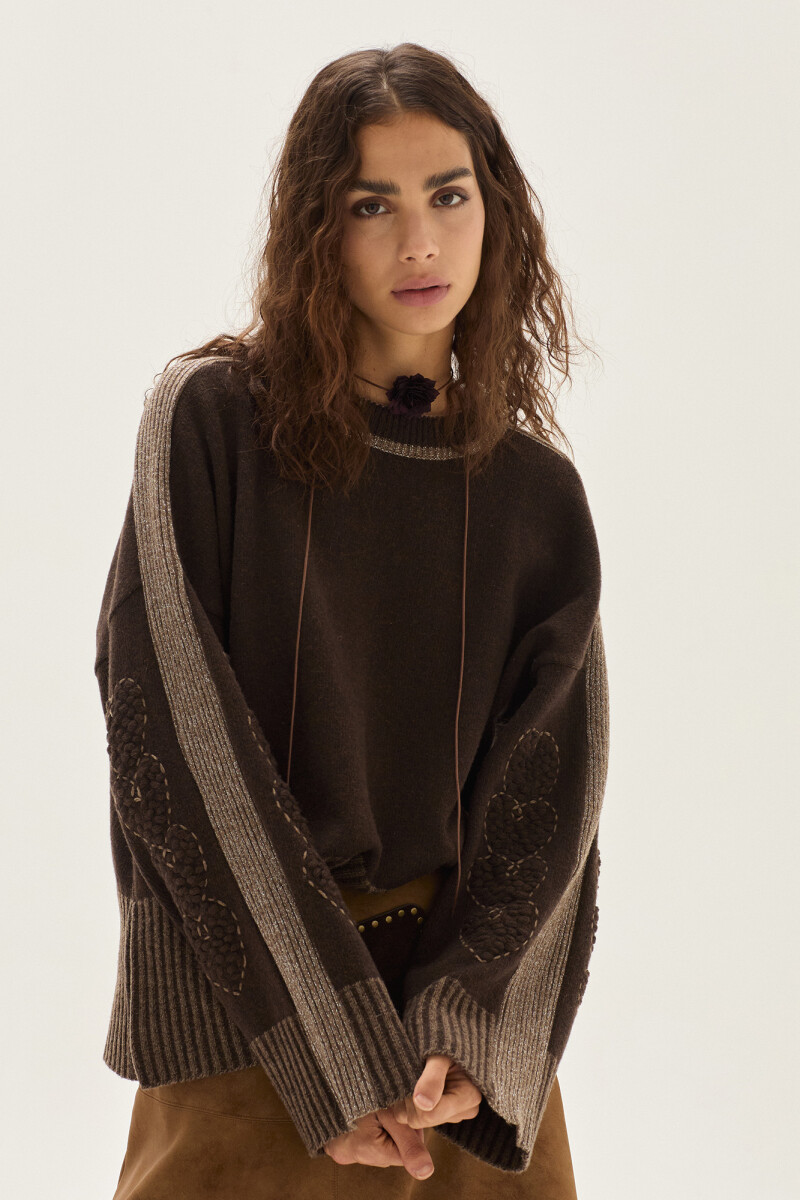 Sweater Cuore Chocolate