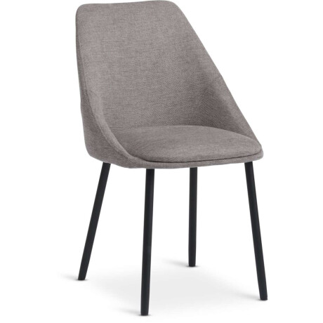 Silla De Comedor Vellev Tela Arena/Negro